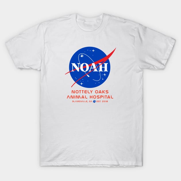 NOAH in Space T-Shirt by Nottely Oaks Animal Hospital